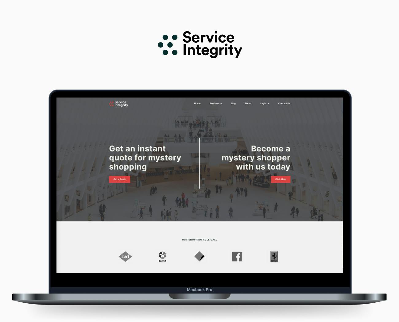 Service Integrity - Custom Build based on the provided web design by WebKingdom
