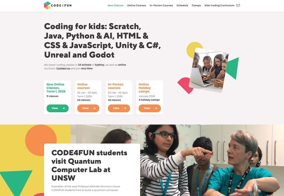 Custom build WordPress Website for Code4fun